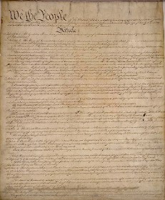 First Page of the U.S. Constitution