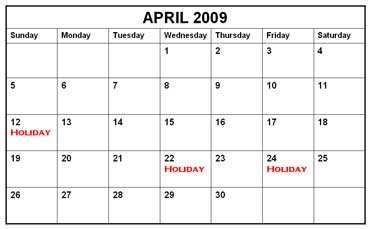 April 2009