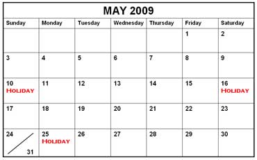 May 2009
