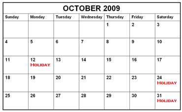 October 2009