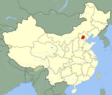 Map of China Shows Beijing