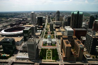 Aerial View of Saint Louis, Missouri
