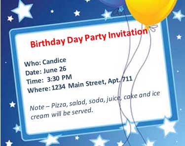 Birthday Party Invitation