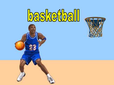 Man Playing Basketball