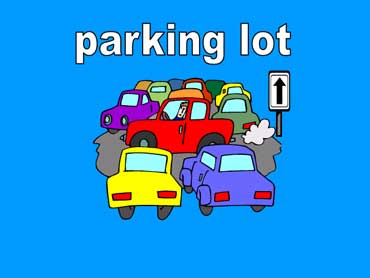 Parking Lot with Cars