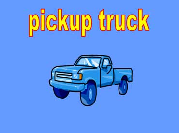 Blue Pickup Truck