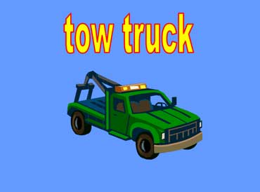 Green Tow Truck