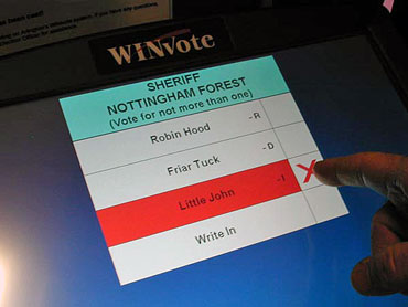 Computer Screen for Voting