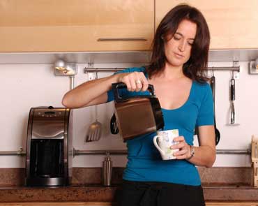 Woman Drinking Coffee