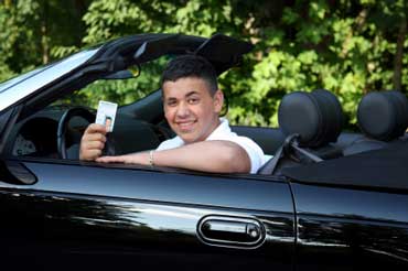 Teen with New Drivers License