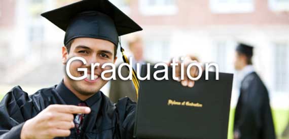 Graduation Lesson - Student in Cap and Gown
