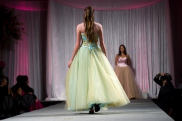 Models Walking on a Runway