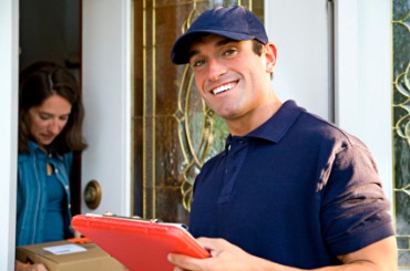 Package Being Delivered