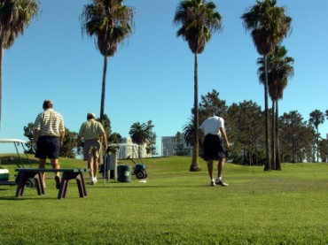 Golfers on a Golf Course
