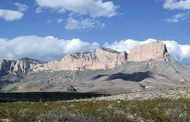 Guadalupe Peak, in the Guadalupe Mountains Range