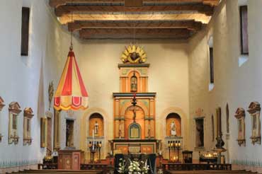 Altar at Mission de Alcala in San Diego, California