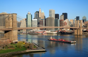 Brooklyn Bridge over East River