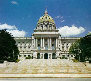 Pennsylvania's Capitol Building in Harrisburg