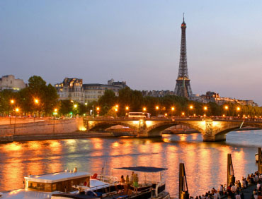 Paris, France - Eiffel Tower on the Seine River